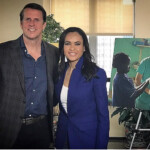 With Lindsey Davis, after the Nightline interview.